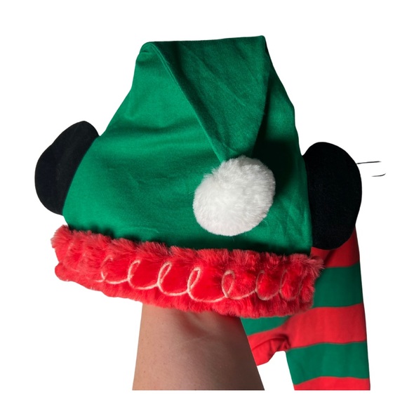 Disney Baby Christmas Matching Set Mickey Mouse Elf Hat, Pants, & Shirt 3-6M NWT - Picture 4 of 9